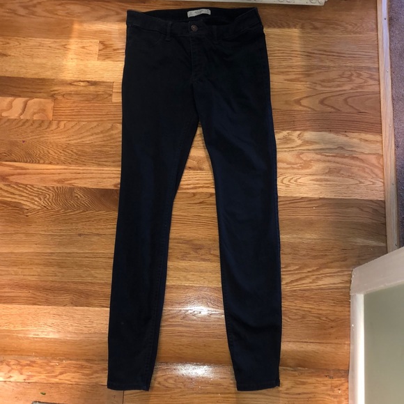 Abercrombie and Fitch navy blue jeggings - Picture 1 of 4
